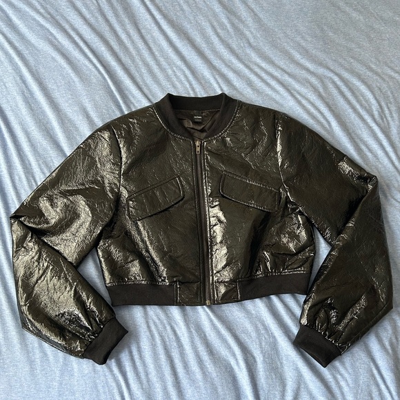 Simons Patent Leather Jacket - Picture 1 of 6